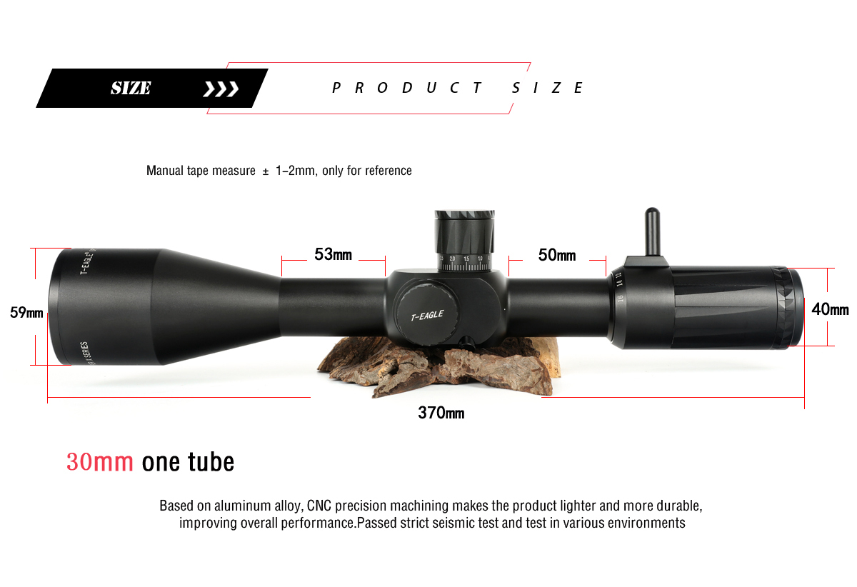 กล้องติดปืน กันน้ำ กันกระแทก T-EAGLE VIPER PRO 4-16X50FFP SCOPE เส้นเล็งขยายตามซูม