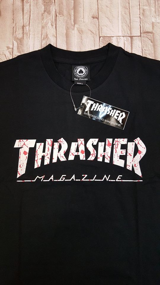 THRASHER JAPAN Splatter Hometown - Black