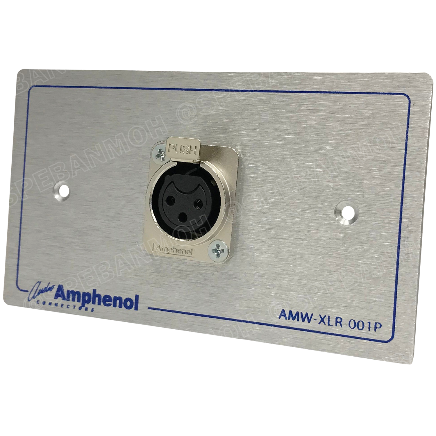 [ 1ชุด ] AMW-XLR-01P ชุดเพลทแอมฟีนอล Amphenol Audio Outlet Panel for XLR 1 Port, With Connector เพลท 1ช่อง XLR เพลทแอมฟินอล คอนเน็คเตอร์ แคนนอน Amphenol Plate อุปกรณ์เครื่องเสียง Audio Accessories เพลทเครื่องเสียง