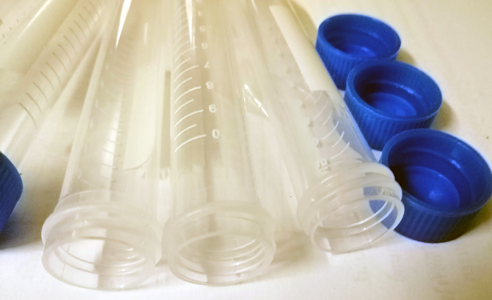 หลอดทดสอบCentri fugeแบบพลาสติกขนาด10ml.