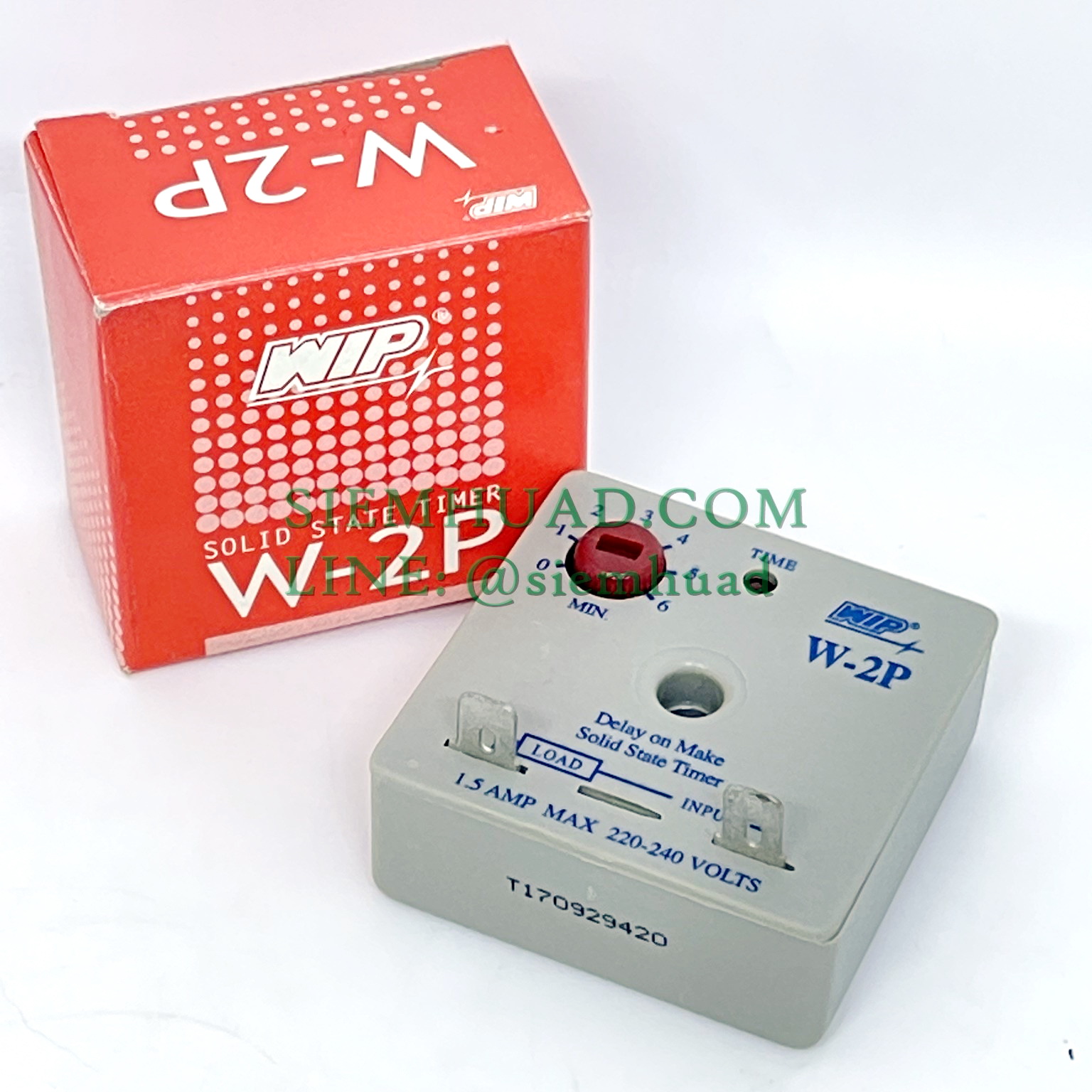 ไทม์เมอร์ แบบหน่วงเวลา SOLID STATE TIMER / Delay on make (WIP) รุ่น W-2F, รุ่น W2P, รุ่น W-2EA, รุ่น W-2PS, รุ่น W-3P
