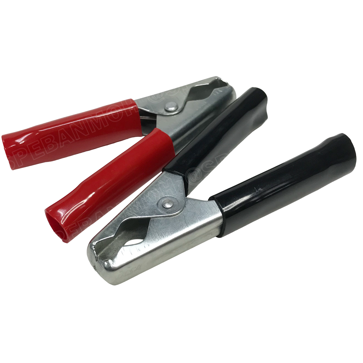 [ 3 คู่ ] AL-007 ปากคีบเหล็ก ชุบสารกันสนิม NASA ดำ-แดง ยาว 105mm อ้าได้ 15mm ปากคีบแบตเตอรี่ ดำแดง คีมคีบแบต ขนาดเล็ก 4นิ้ว Alligator Clip เข้าสายแบบบีบ ปากคีบจระเข้ ปากคีบแบตเตอรี่ ปากคีบขั้วแบต ปากคีบดำแดง คีมหนีบขั้วแบต