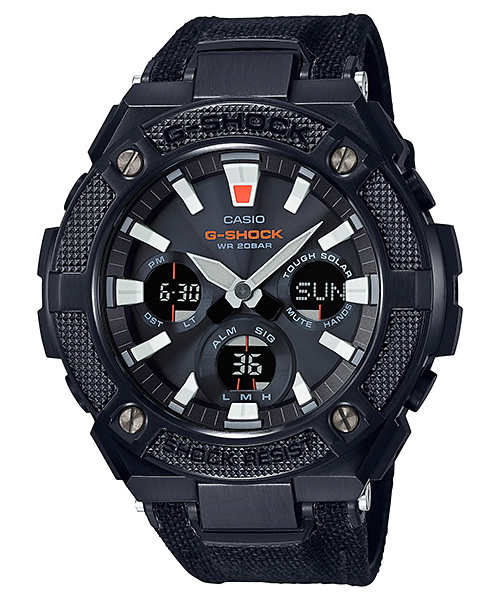 CASIO G-SHOCK รุ่น GST-S130BC-1ADR สีดำ สายผ้า CORDURA® สินค้าใหม่ ของแท้ รับประกันศูนย์ CMG