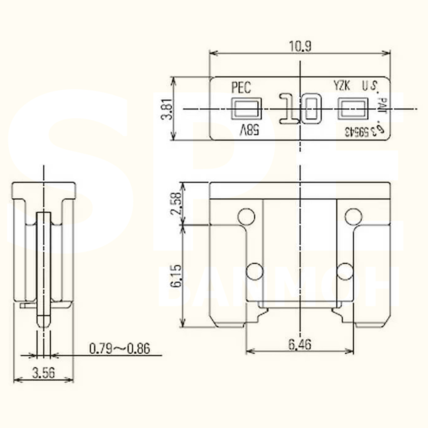 [ 100 ชิ้น ] FMS ฟิวส์เสียบไมโคร Micro Blade Fuse Pico ฟิวส์รถยนต์ ลูกฟิวส์ ฟิวส์ใบมีดไมโคร ATO/ATC Micro blade fuses Car Fuse ฟิวส์รถยนต์ ขนาดเล็ก ฟิวส์มอไซ ฟิวส์เครื่องจักร ฟิวส์เสียบ Automotive fuse AUTO FUSE อุปกรณ์ป้องกันกระแสเกิน