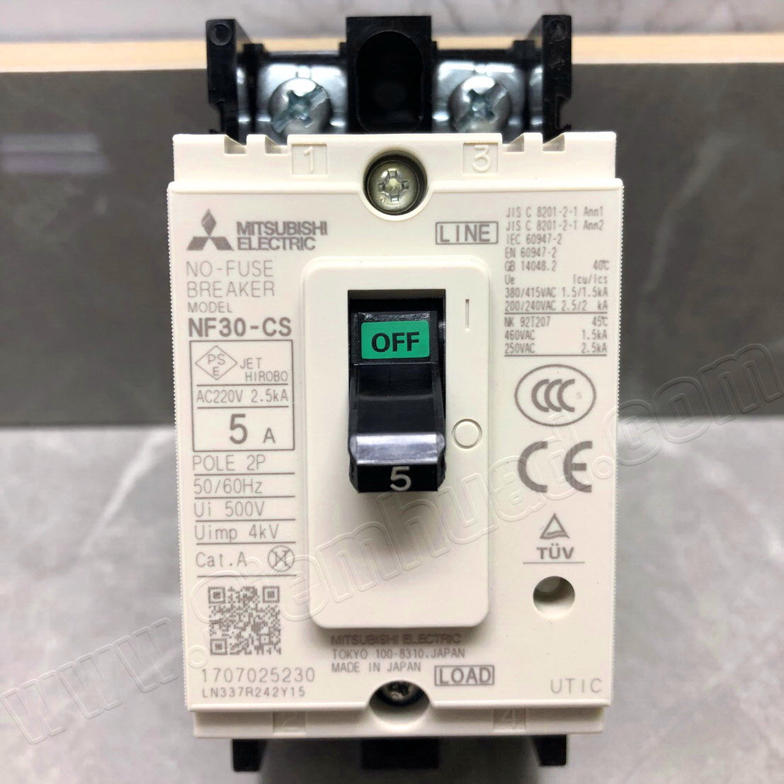 เซอร์กิตเบรกเกอร์ MOLD CASE CIRCUIT BREAKER (MCCB) NF series (MITSUBISHI) และ อุปกรณ์เสริมต่างๆ Under Voltage (UVT), Shunt Trip (SHT), Auxiliary Switch(AX), Alarm Switch (AL)
