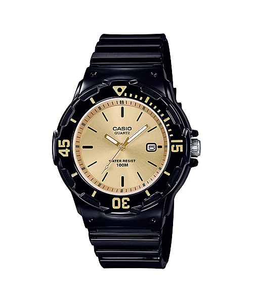 CASIO Standard รุ่น LRW-200H-9EVDF สีดำ ทอง สินค้าใหม่ ของแท้ รับประกันศูนย์ CMG