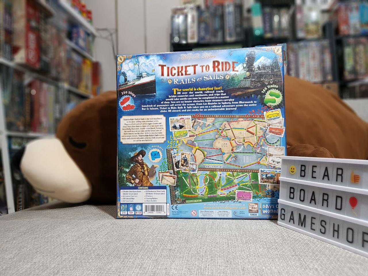 Ticket to ride: Rails & Sails บอร์ดเกมของแท้