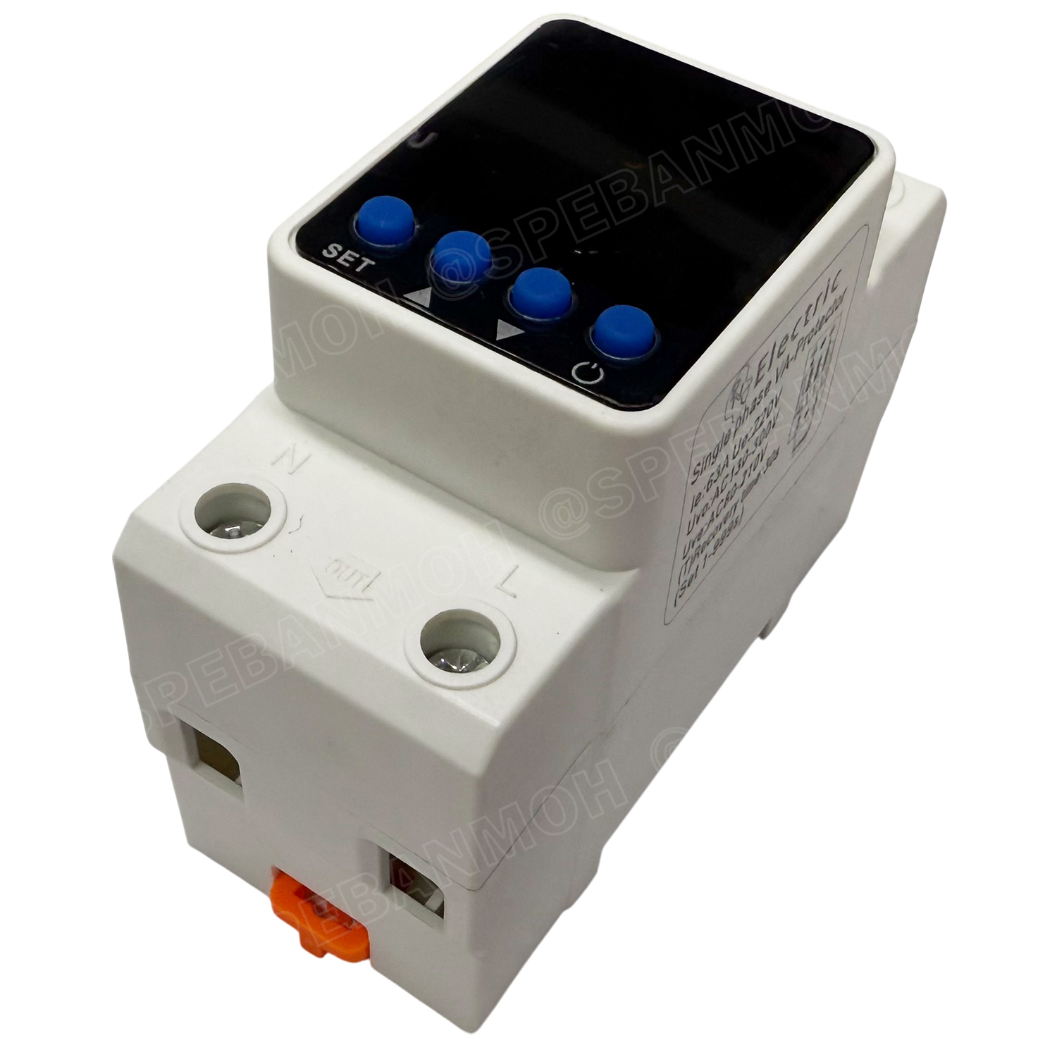 [ 1 ชิ้น ] NP8-VA อุปกรณ์ป้องกันแรงดันตก แรงดันเกิน กระแสเกิน Adjustable Voltage And Current Protectorโอเวอร์โหลด ป้องกันแรงดันเกิน Intelligent Over Under Voltage Protector Over Current Load Protector เฟสโพรเทคชั่น VA Protector