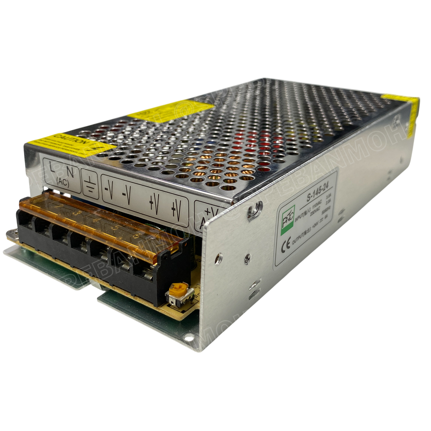 [ 1 ชิ้น ] S-145-24 Switching Power Supply สวิทช์ชิ่ง พาวเวอร์ซัพพลาย 24V 6A 145W Switching Power Supply 145วัตต์ แหล่งจ่ายไฟ แบบสวิตชิ่ง 24 โวลต์ ซัพพลายจ่ายไฟ Output 24VDC เพาเวอร์ซัพพลาย โวลต์ ดีซี ตัวแปลงไฟ หม้อแปลง ไฟเข้า 110V / 220V AC to 24V DC