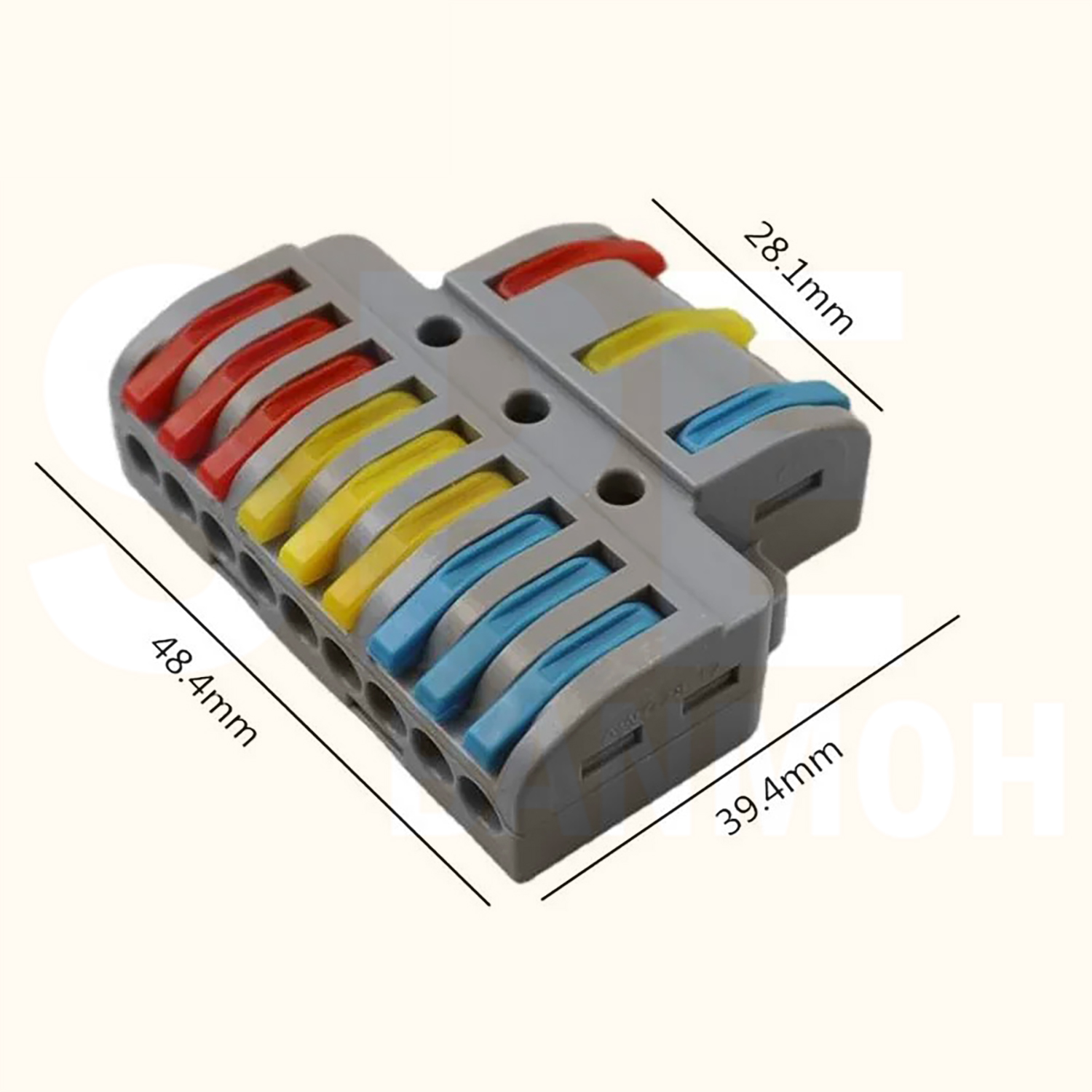 [ 1 ชิ้น ] LT-933 ตัวแยกสาย 3 ช่อง 3ชุด เข้า 3 ออก 9 32A 450V เทอร์มินอลต่อสายไฟ Terminal LT Series ตัวแยกสายแบบถอดได้ Wire connector terminal ขั้วต่อสายไฟ เทอร์มินอลเชื่อมต่อสายไฟ LT ตัวแยกสายแบบหนีบ Cable splitter เต๋าต่อสายไฟ