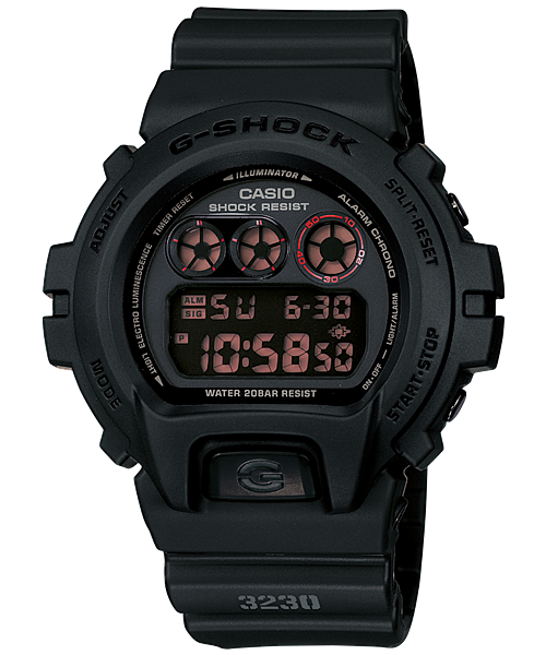 CASIO G-SHOCK รุ่น DW-6900MS-1DR สีดำ สายด้าน สินค้าของเเท้ รับประกันศูนย์ CMG