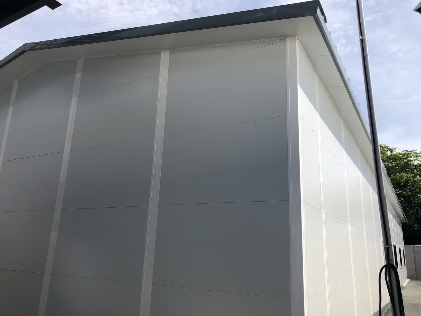 สำนักงานสำเร็จรูปผนังหลังคากันร้อนEPSโฟม 10x25x4m.สมุทรปราการ