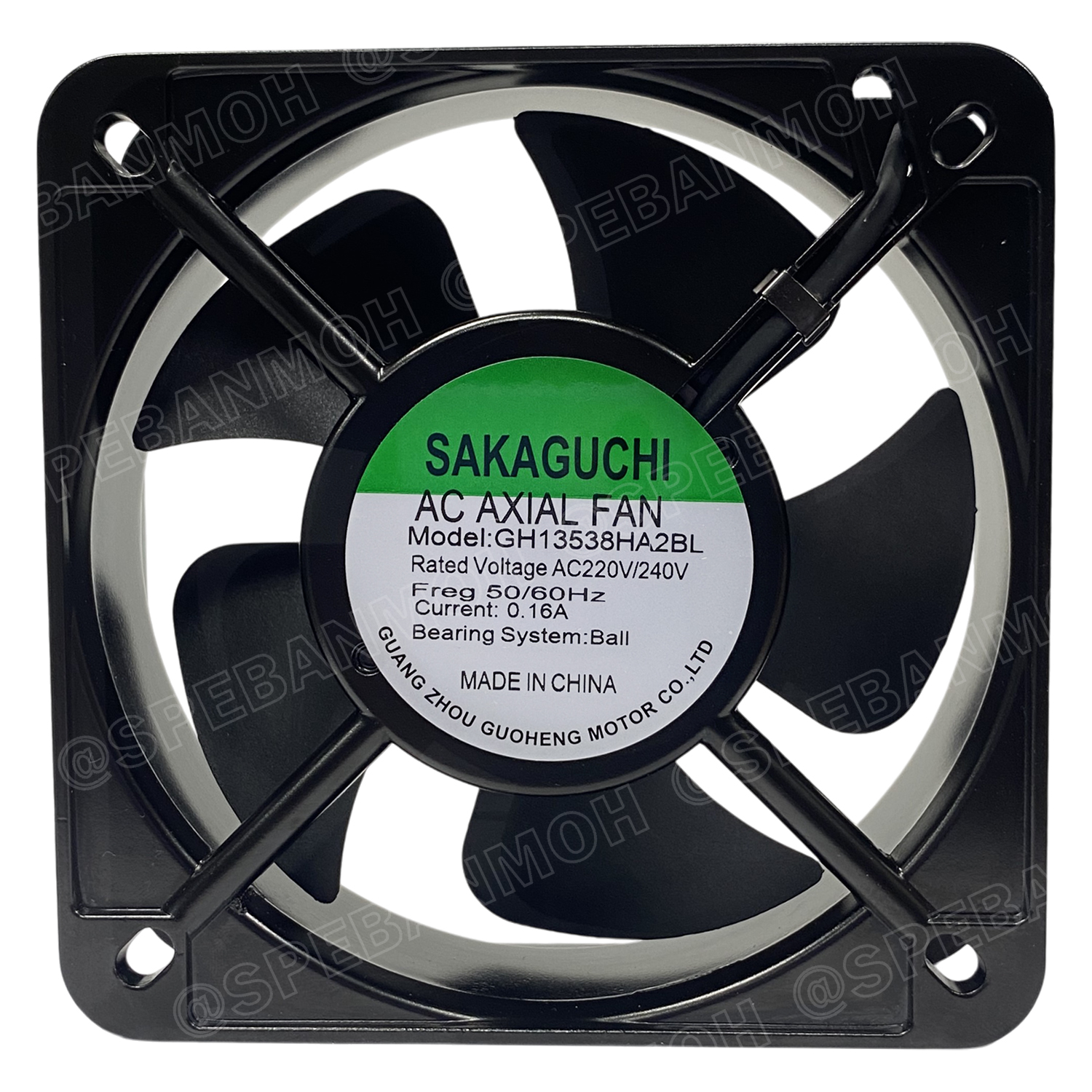 [ 1 ชิ้น ] GH13538HA2BL 220VAC พัดลมระบายอากาศ Axial Fan บอดี้เหล็ก พัดลมระบายอากาศ Axial Fan พัดลมระบายอากาศ Sakaguchi พัดลมระบายอากาศแบบลูกปืน พัดลมสี่เหลี่ยม พัดลมเหลี่ยมดำ พัดลมระบายเครื่อง พัดลมระบายความร้อน พัดลมอุตสาหกรรม พัดลม FAN Fan case comput