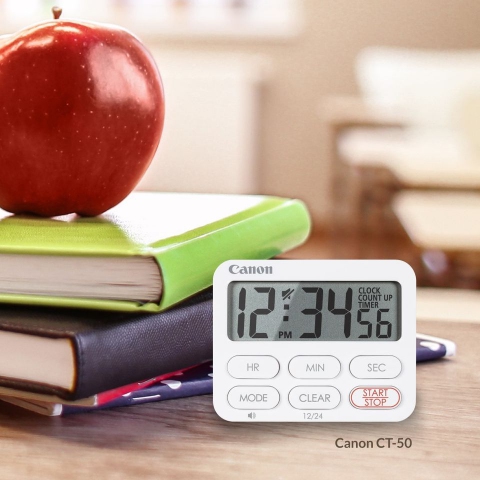 นาฬิกาจับเวลา สีขาว รุ่น CT-50 Digital Clock Timer รับประกันศูนย์ไทย