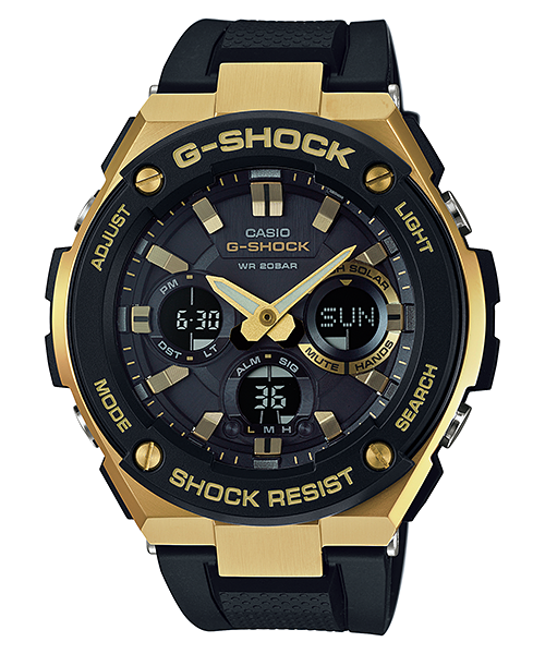 CASIO G-SHOCK รุ่น GST-S100G-1ADR สีทอง ดำ สินค้าของเเท้ รับประกันศูนย์ CMG