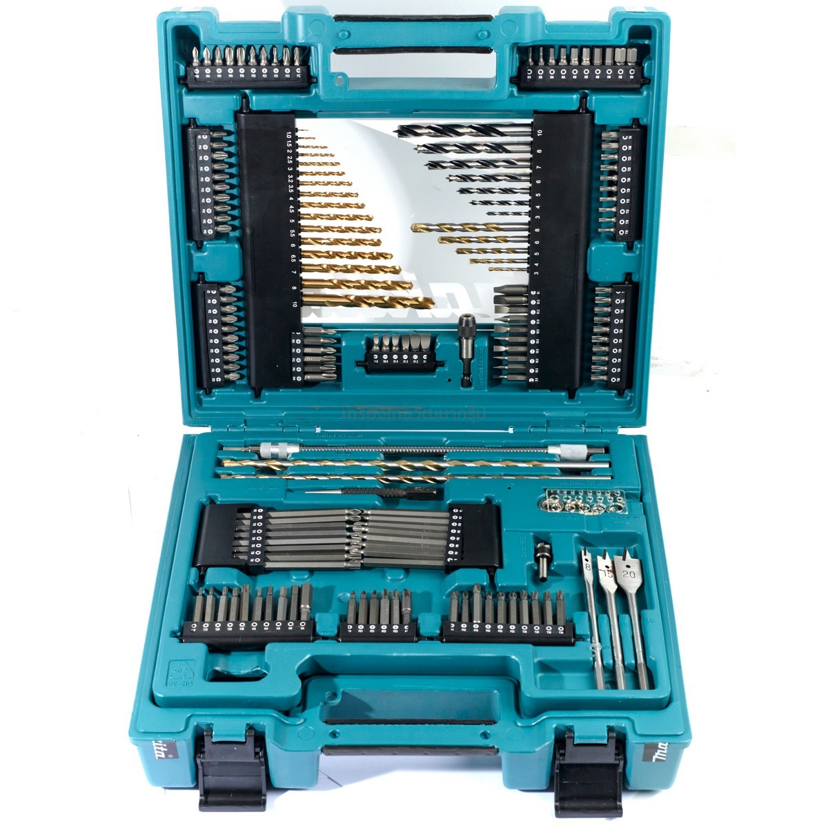 Makita D-37203 MACCESS ดอกสว่านและอุปกรณ์เสริม 200 ชิ้น เจาะปูน, ไม้, เหล็ก