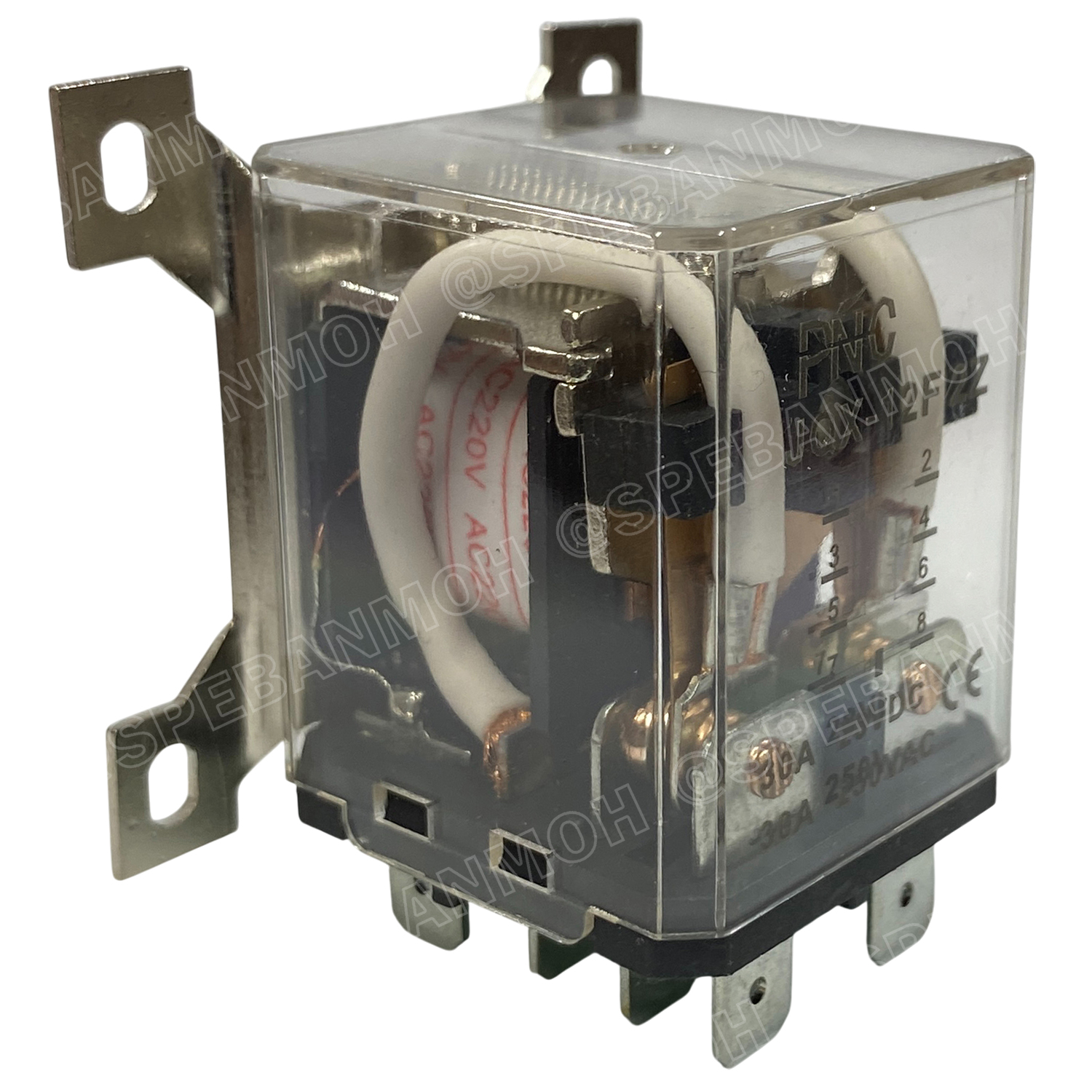 [ 1 ชิ้น ] JQXX-12F-220V รีเลย์ JQXX-12F Coil 220VAC 30A 250VAC 30A 28VDC Power Relay 8P 8ขา รีเลย์กําลังสูง 30แอมป์ 2NO 2NC Electromagnetic Relay อุปกรณ์ไฟฟ้า สวิทช์ไฟฟ้า High Power Relay JQX พร้อมขายึด
