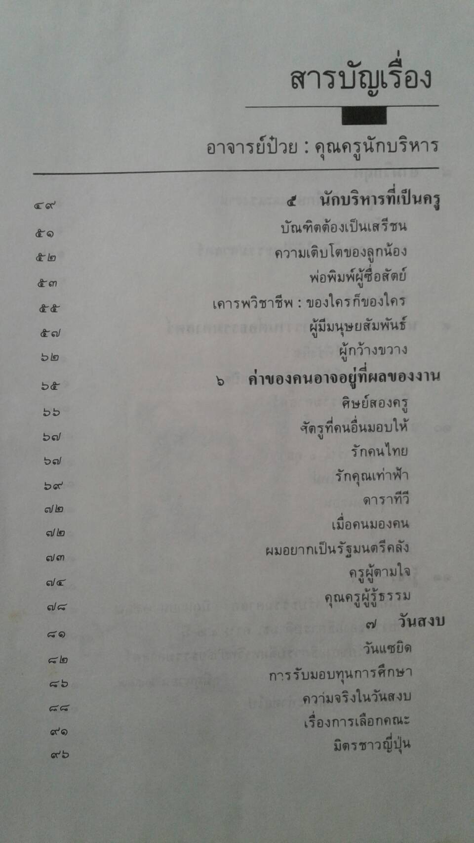 อาจารย์ป๋วย คุณครูนักบริหาร : อาจารย์ ธงชัย สันติวงษ์
