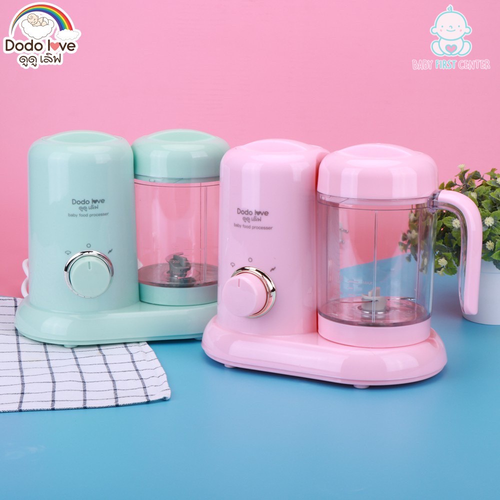 DODOLOVE เครื่องบดอาหารเด็ก เครื่องปั่นพร้อมนึ่ง เครื่องนึ่งปั่นอาหาร เครื่องปั่นและบดอาหาร สำหรับเด็ก