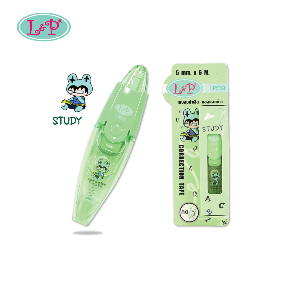 เทปลบคำผิด L&P รุ่น LPC03 ขนาด 5 mm. x 6 m.