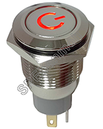 GQ16-DT2-DZ สวิทช์เหล็ก กดติด-กดดับ )ไฟ2สี 12V- 24V R/G