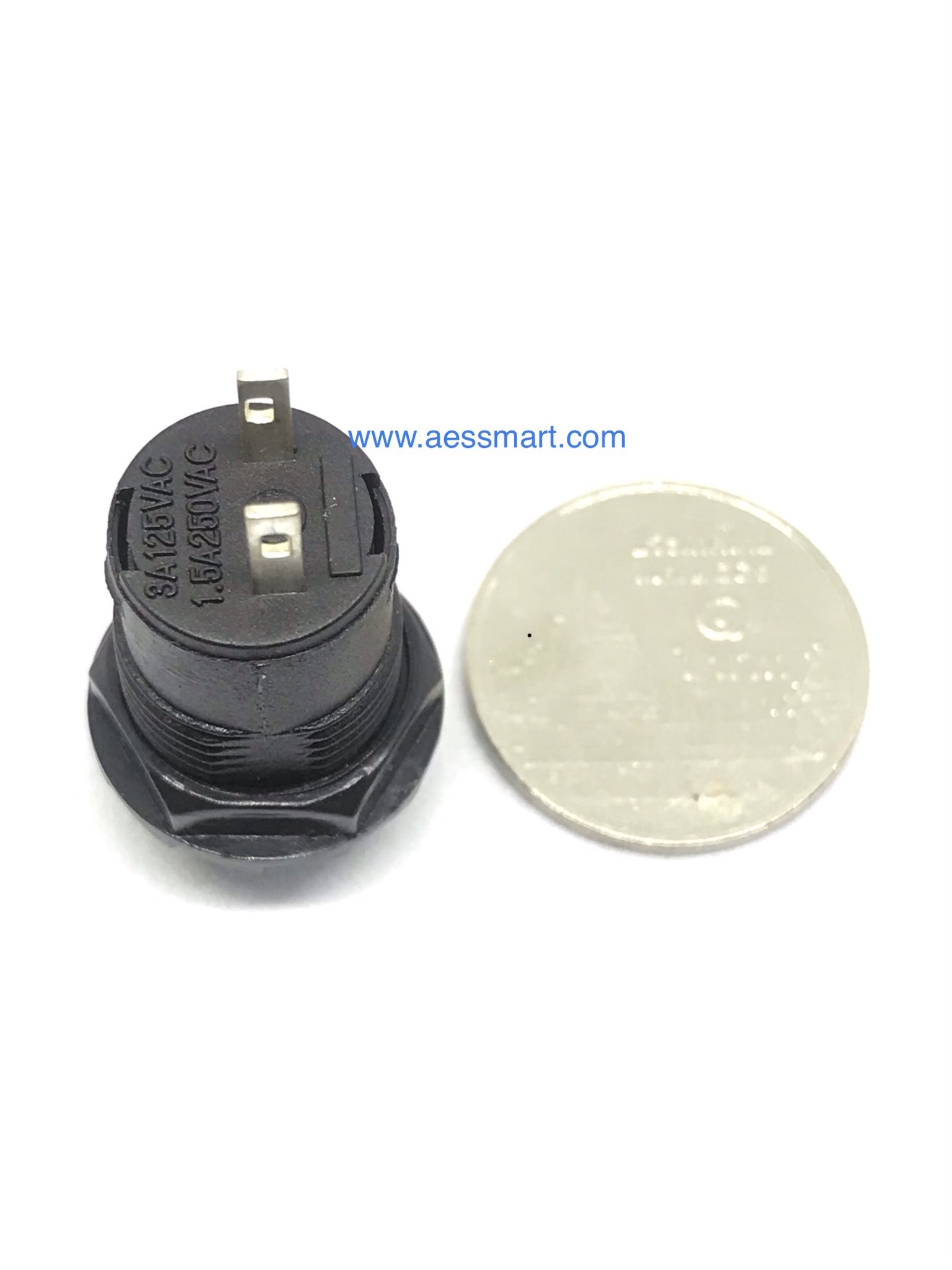 สวิตซ์กดติดกดดับ 2ขา, หัวกลม(คละสี)