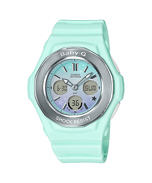 CASIO BABY-G รุ่น BGA-100ST-3ADR สีเขียว พาสเทล สินค้าของเเท้ รับประกันศูนย์ CMG