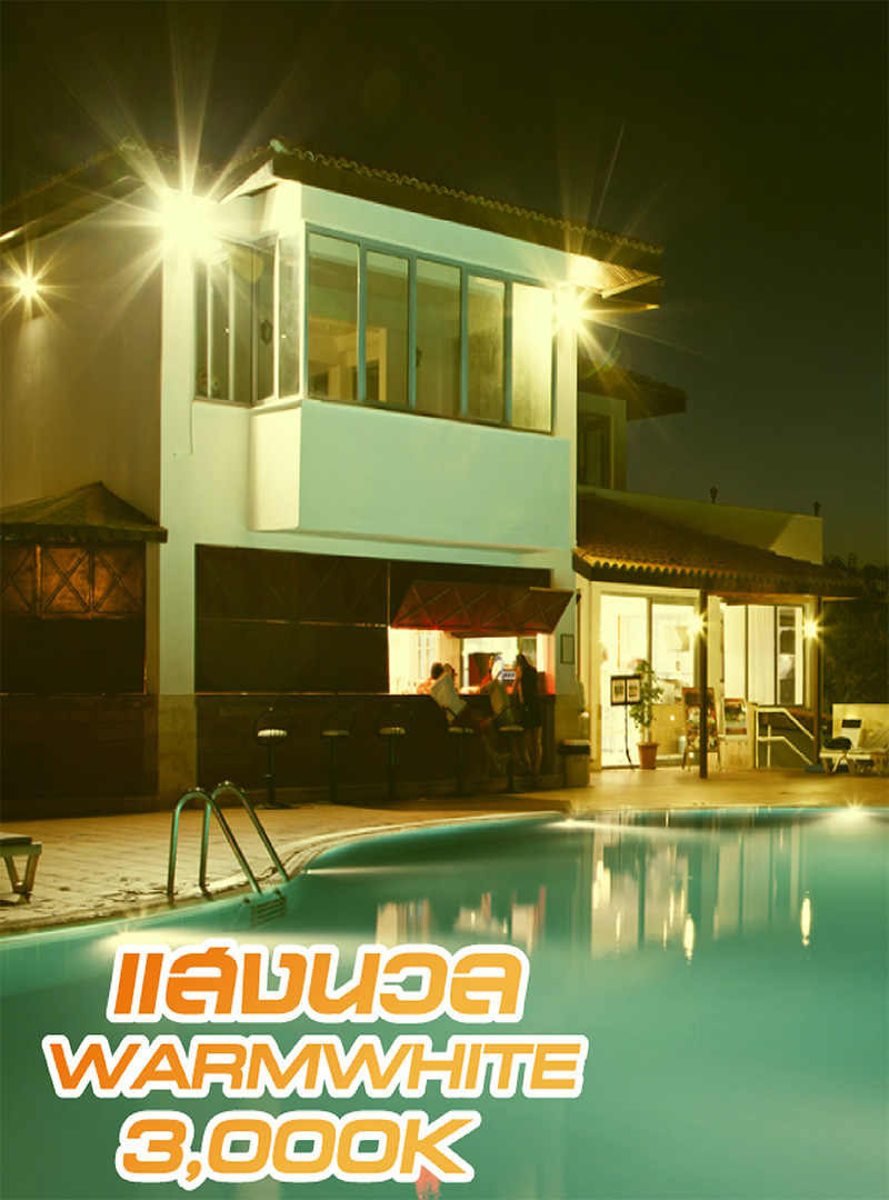 โคมฝลัดไลท์ LED มิลาน IP65 30W (แสงนวล-ป้องกันน้ำ) HI-TEK HFOLFE30WG สีเทาดำ