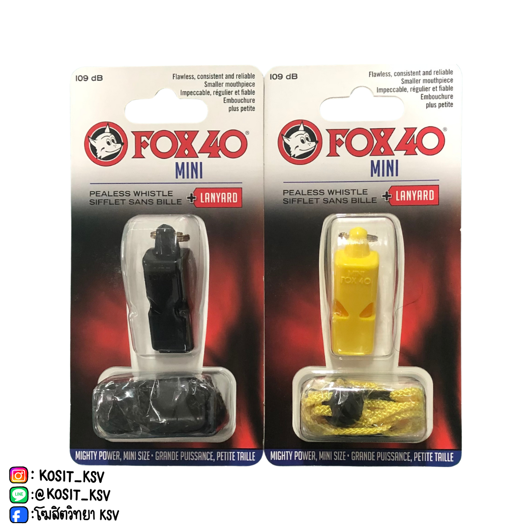 นกหวีด FOX40 รุ่น MINI มีสาย