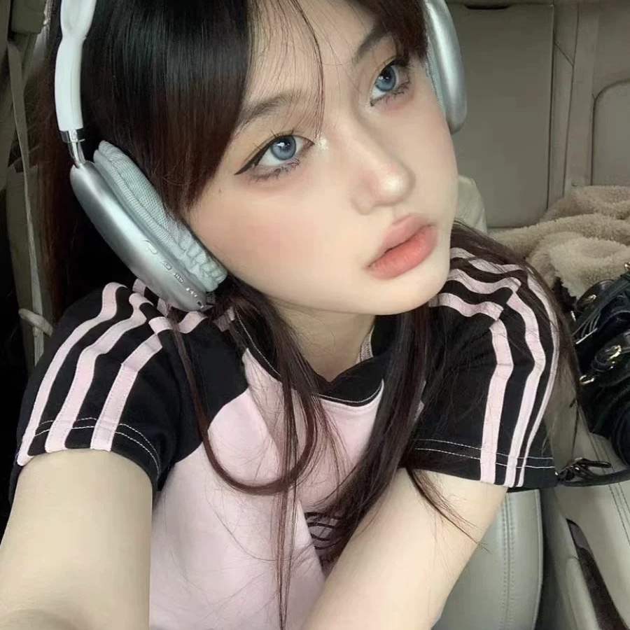 Pink summer tee เสื้อยืดแขนทูโทน