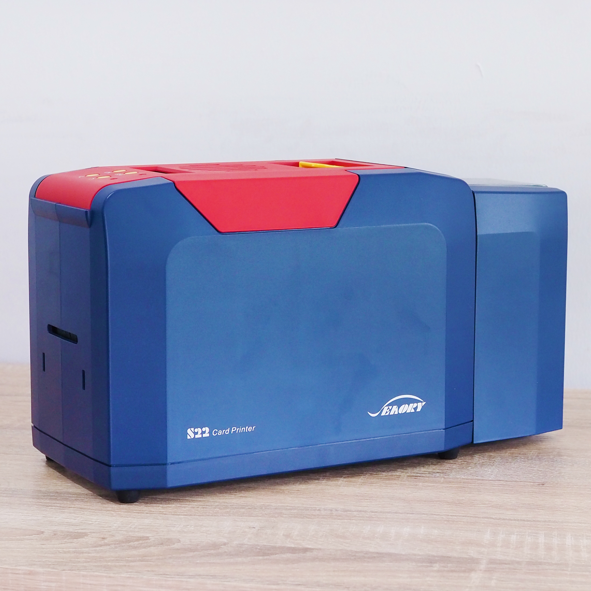 เครื่องพิมพ์บัตรพลาสติก พิมพ์บัตรพนักงาน บัตรข้าราชการ บัตรประจำตัว บัตรนักเรียน แบบสองหน้า Card printer Thermal dye-sublimation direct to card Seaory S22 Dual sided
