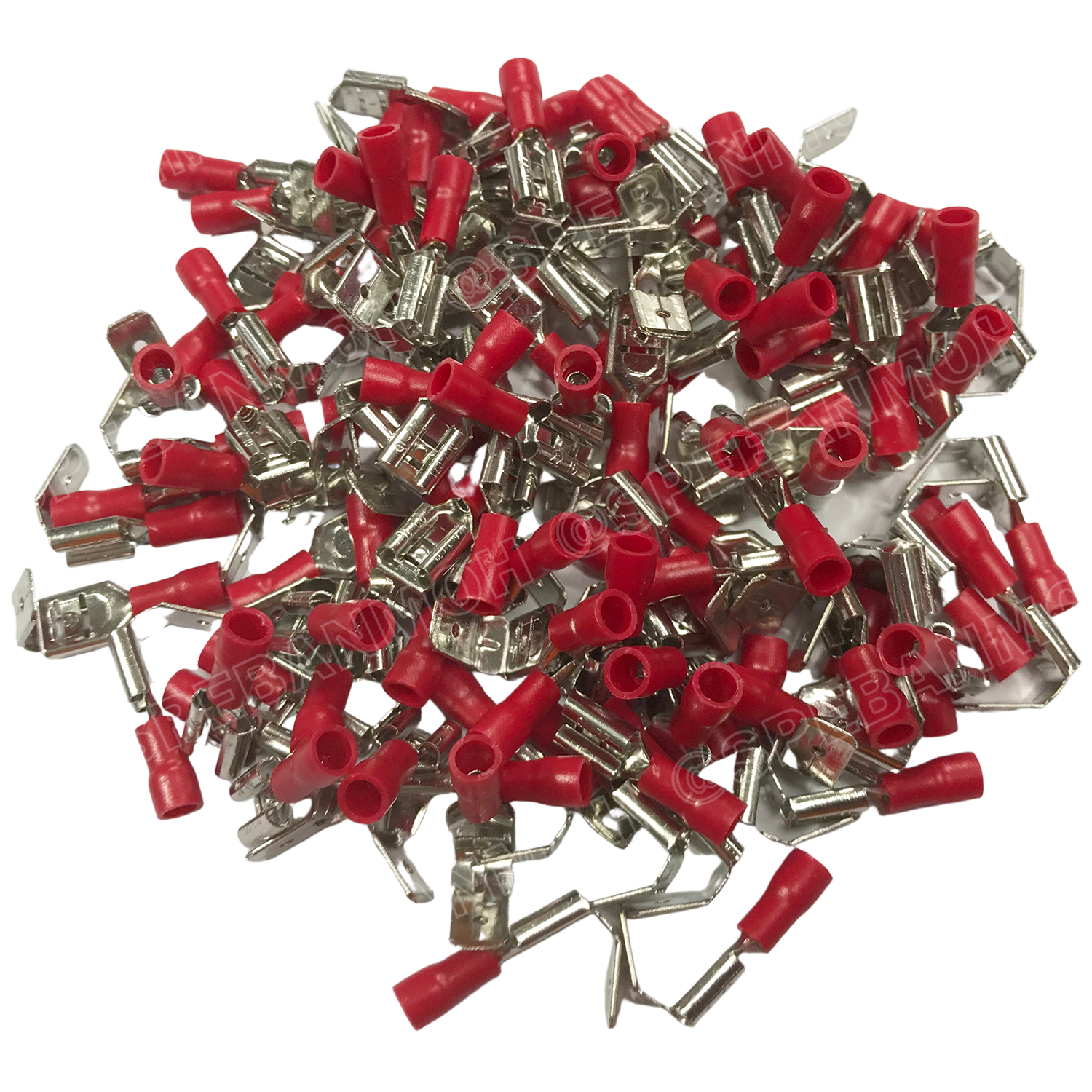 [ 100 ตัว/ถุง ] PBDD 1.25-250 แดง Red หางปลาเสียบแยกสายไฟ Insulated Piggy Back Disconnect หางปลาเสียแอร์ แยกสายสายไฟ Insulated Terminal เทอร์มินอล หางปลาย้ำสายไฟ หางปลา หางปลาหุ้ม หางปลาแฉก Terminal Crimping หางปลาหุ้มฉนวน หางปลากลม