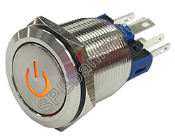 GQ22-11DT-DZ สวิทช์เหล็ก Metal Switch กดติด-กดดับ 220V สีเหลือง Yellow สวิทช์โรงงาน สวิทช์ไฟโชว์ สวิทช์เหล็ก สวิทช์ปุ่มโลหะ สวิทช์เหล็กมีไฟ สัญลักณ์ กดติด-กดดับ ขนาด 22 mm สวิทช์มีไฟสัญลักณ์ สวิทช์เหล็กปุ่มกดโลหะ สวิทช์เหล็ก สวิทช์โลหะ กดติด-กดดับ Metal S