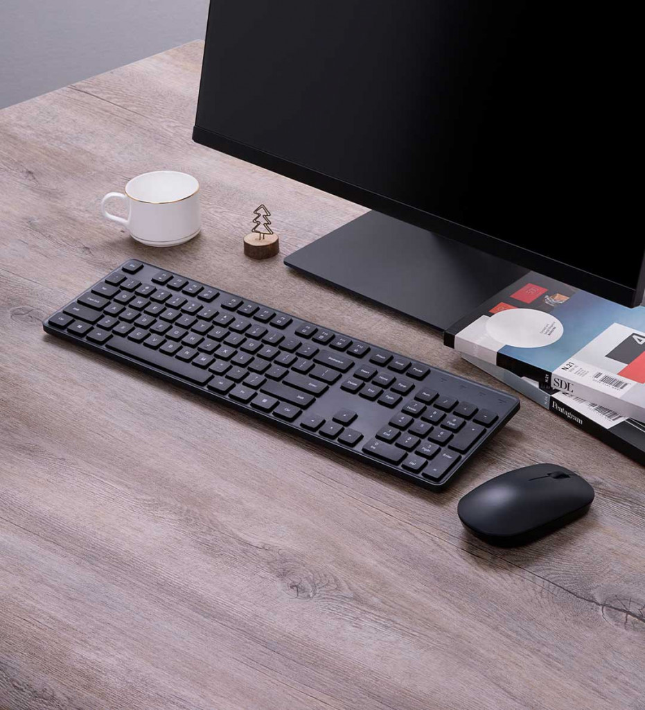 Xiaomi Wireless M&K Combo ชุดเมาส์และคีย์บอร์ดไร้สาย Full Size 104 แป้นพิมพ์ สินค้ารับประกัน 1 ปี