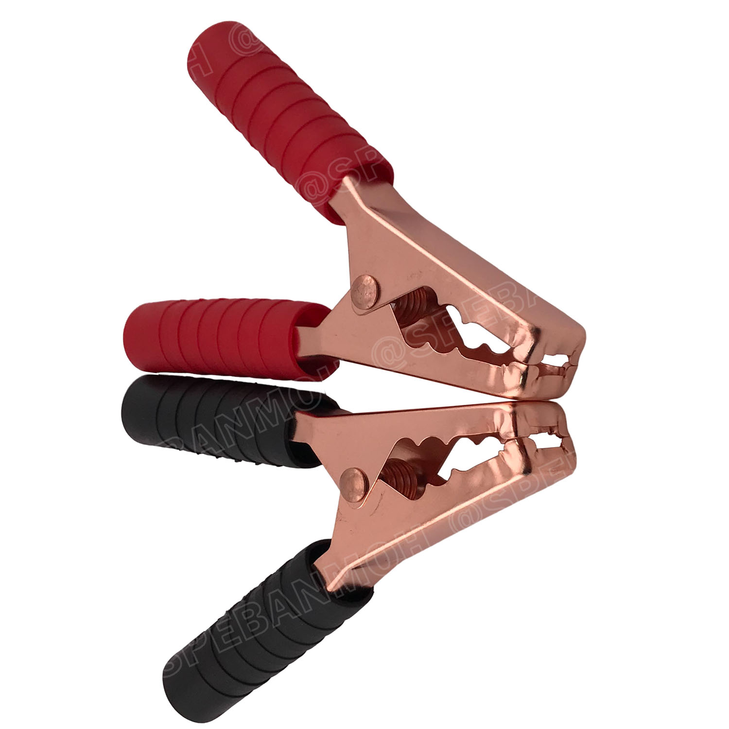 [ 1คู่/ดำ1 แดง1 ] ปากคีบแบตเตอรี่ Alligator Clip AL-008 ปากคีบทองแดง 200A ยาว 140mm ปากคีบ 5.5นิ้ว 200แอมป์ ปากคีบแบต ที่คีบแบตเตอรี่ คลิปปากจระเข้ ดำ-แดง หุ้ม ปากคีบ รถยนต์ รถบรรทุก จั๊มสตาร์ท ปากคีบ DC ปากคีบแบตรถยนต์ DC Alligator Clip