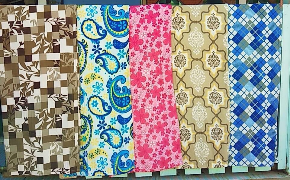 ผ้าห่มของขวัญ ผ้าห่มรับไหว้ ผ้าสำลีพิม์ลาย 50"x75" คละลายได้ 1+1 ผืน