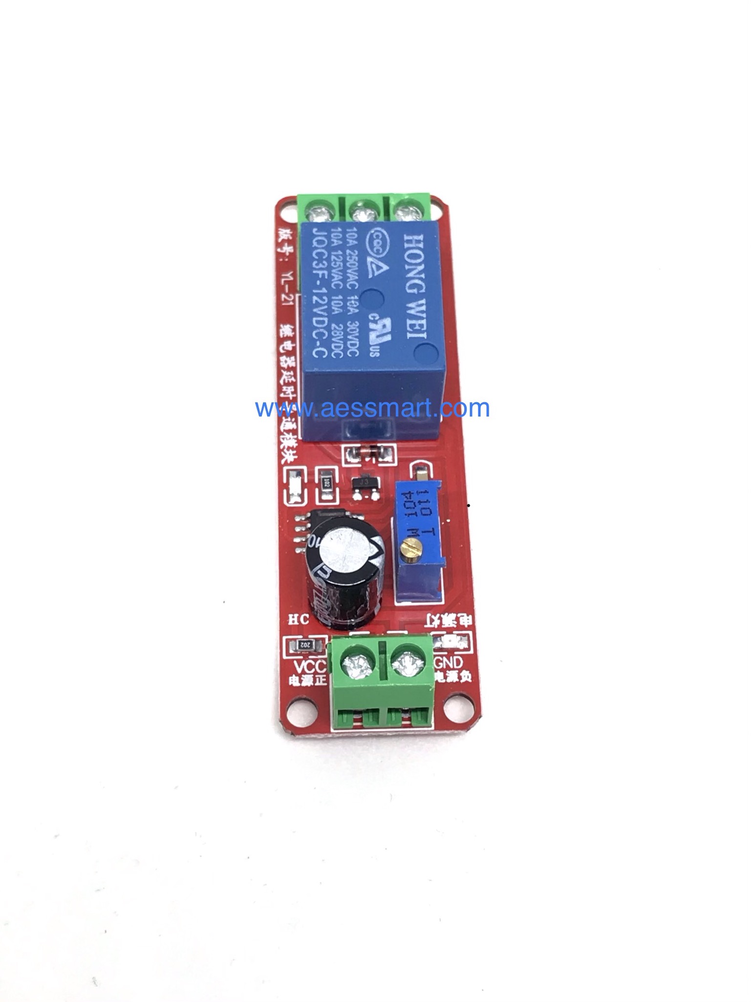 รีเลย์ หน่วงเวลา เปิด 12V Delay Relay Module Time Delay Switch Delay Timer Relay 1-10s Fixed DC 12v
