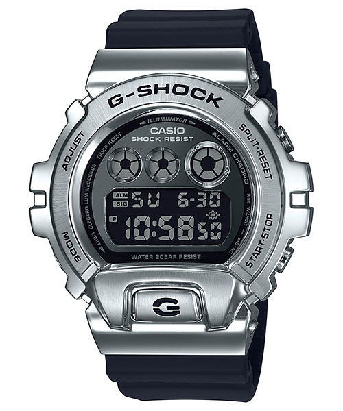 CASIO G-SHOCK รุ่น GM-6900-1DR สีดำ เงิน สินค้าของเเท้ รับประกันศูนย์ CMG
