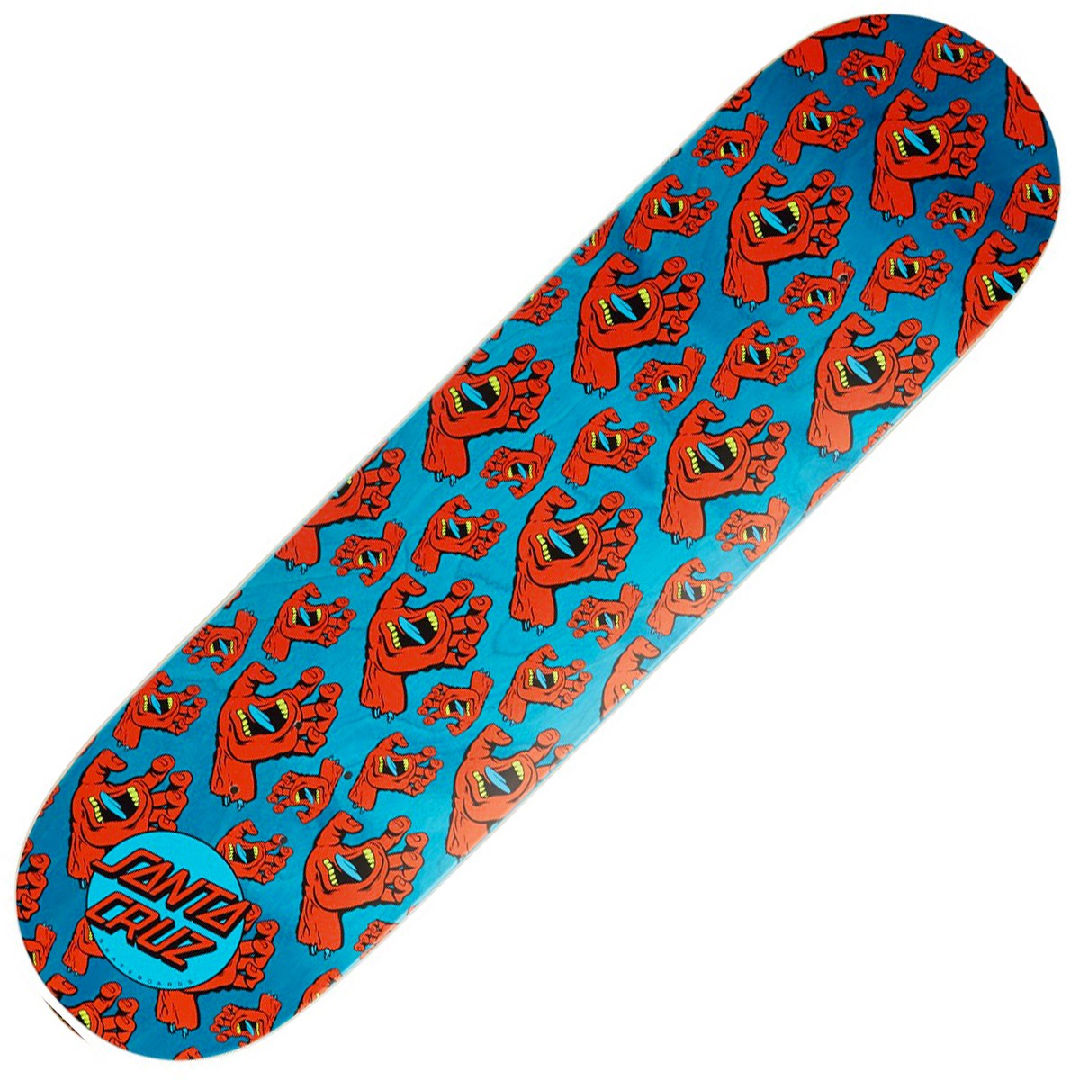 Santa Cruz Screaming Hands All Over Skateboard Deck 8.25"