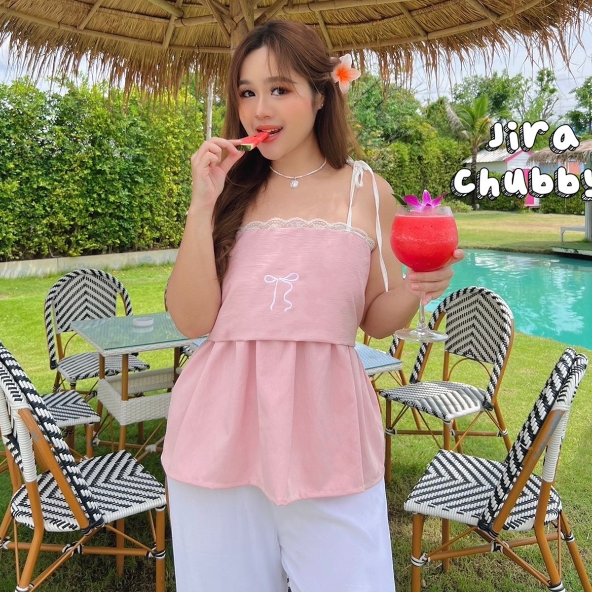 J051 เสื้อสาวอวบ อกได้ถึง50นิ้ว