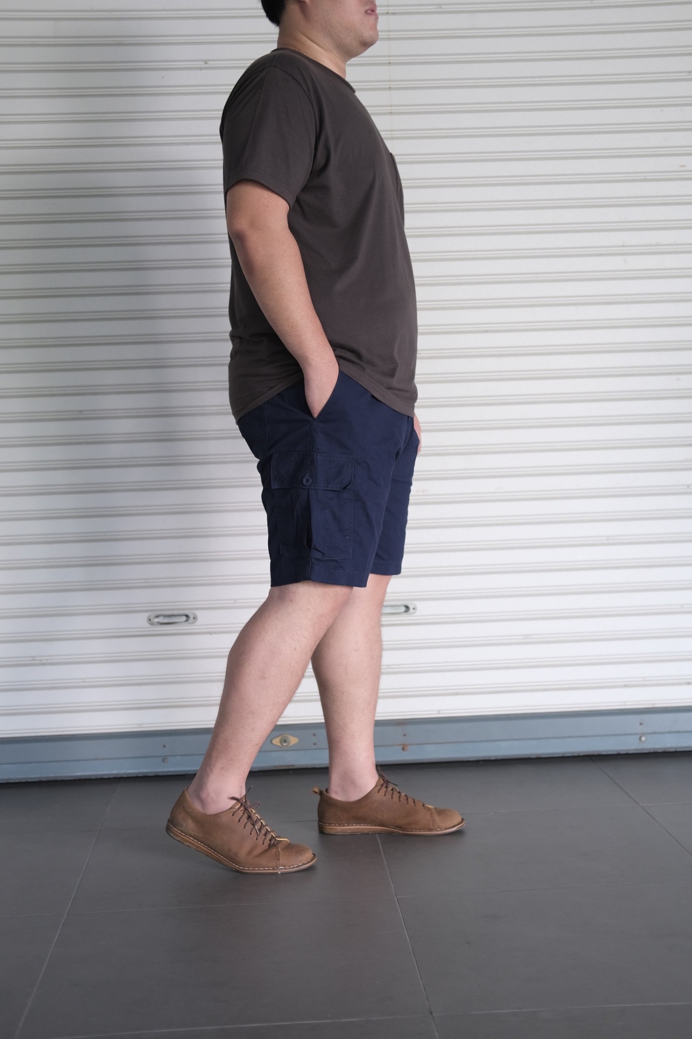 กางเกงคาร์โก้ ผ้าชิโน่ ขาสั้น สำหรับผู้ชายอ้วน ผ้ายืด3ส่วนใส่สบาย ไซส์ใหญ่ 40-48"