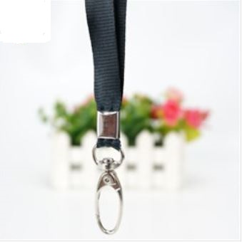 สายคล้องคอ ผ้าโพลีเอสเตอร์ พร้อมก้ามปูโลหะ ความยาวทั้งหมด ประมาณ 47 ซม. 1 เส้น