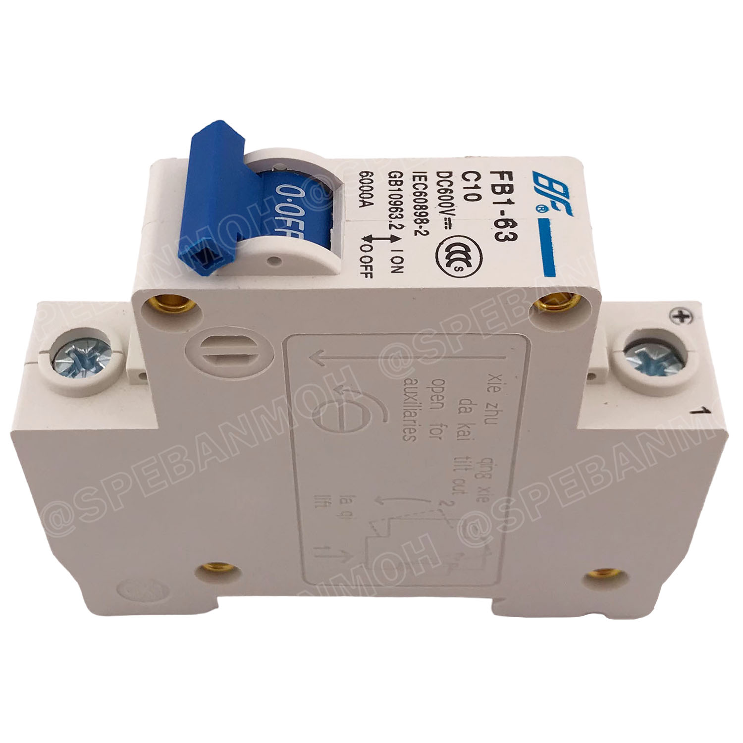 [ 1ชิ้น ] FB1-63-1P 10A BF เบรกเกอร์ ดีซี 1P 10แอมป์ 1Pole DC Breaker 600 VDC DC Circuit Breaker 1P สำหรับงาน solar cell เบรกเกอร์ไฟฟ้าโซลาร์เซลล์ DC ป้องกันกระแสเกิน ใช้ได้กับไฟฟ้ากระแสตรง DC เบรกเกอร์ 1โพล Solar Breaker เซอร์กิตเบรกเกอร์ MCB Breaker