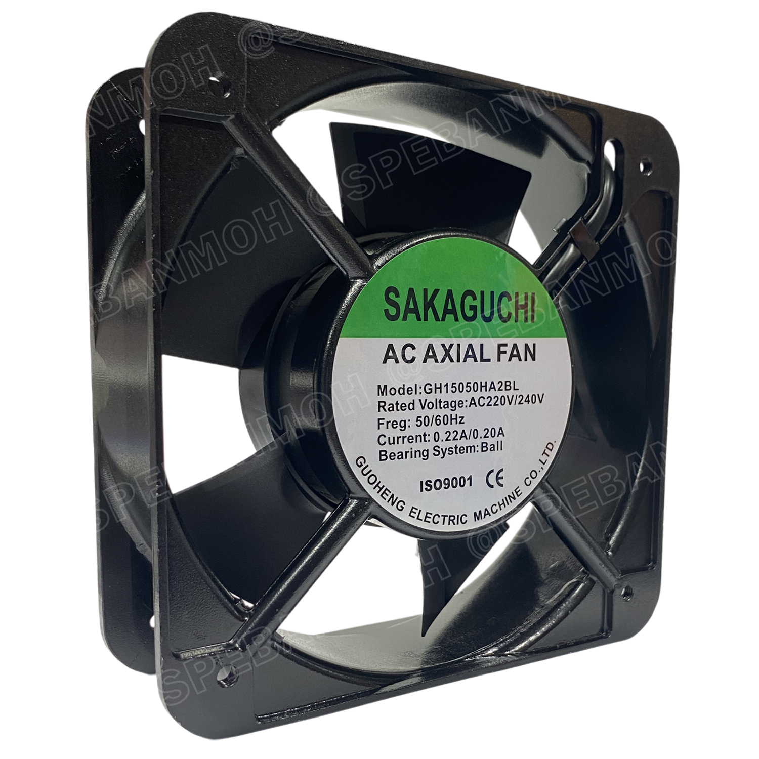 [ 1 ชิ้น ] GH15050HA2BL 220VAC พัดลมระบายอากาศ Axial Fan บอดี้เหล็ก พัดลมระบายอากาศ Axial Fan พัดลมระบายอากาศ Sakaguchi พัดลมระบายอากาศแบบลูกปืน พัดลมสี่เหลี่ยม พัดลมเหลี่ยมดำ พัดลมระบายเครื่อง พัดลมระบายความร้อน พัดลมอุตสาหกรรม พัดลม FAN Fan case compu