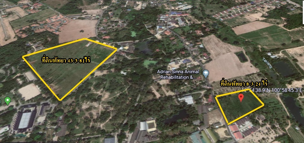 ขายที่ดินเปล่าทำเลทอง 43-3-81 ไร่ โซนพัทยา ใกล้อุทยานสามก๊กและสนามกอล์ฟสยามคันทรีคลับ อ.บางละมุง จ.ชลบุรี 05256
