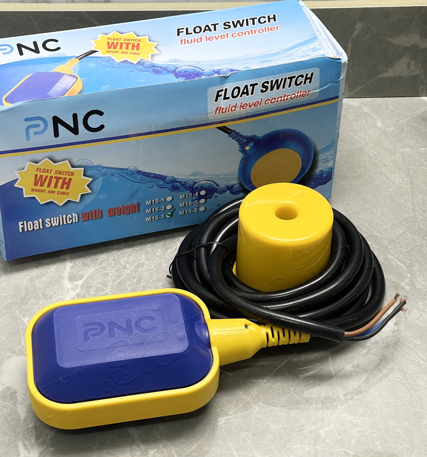 สวิทช์ลูกลอย Float Level Controller 3เมตร และ 5 เมตร (PNC)