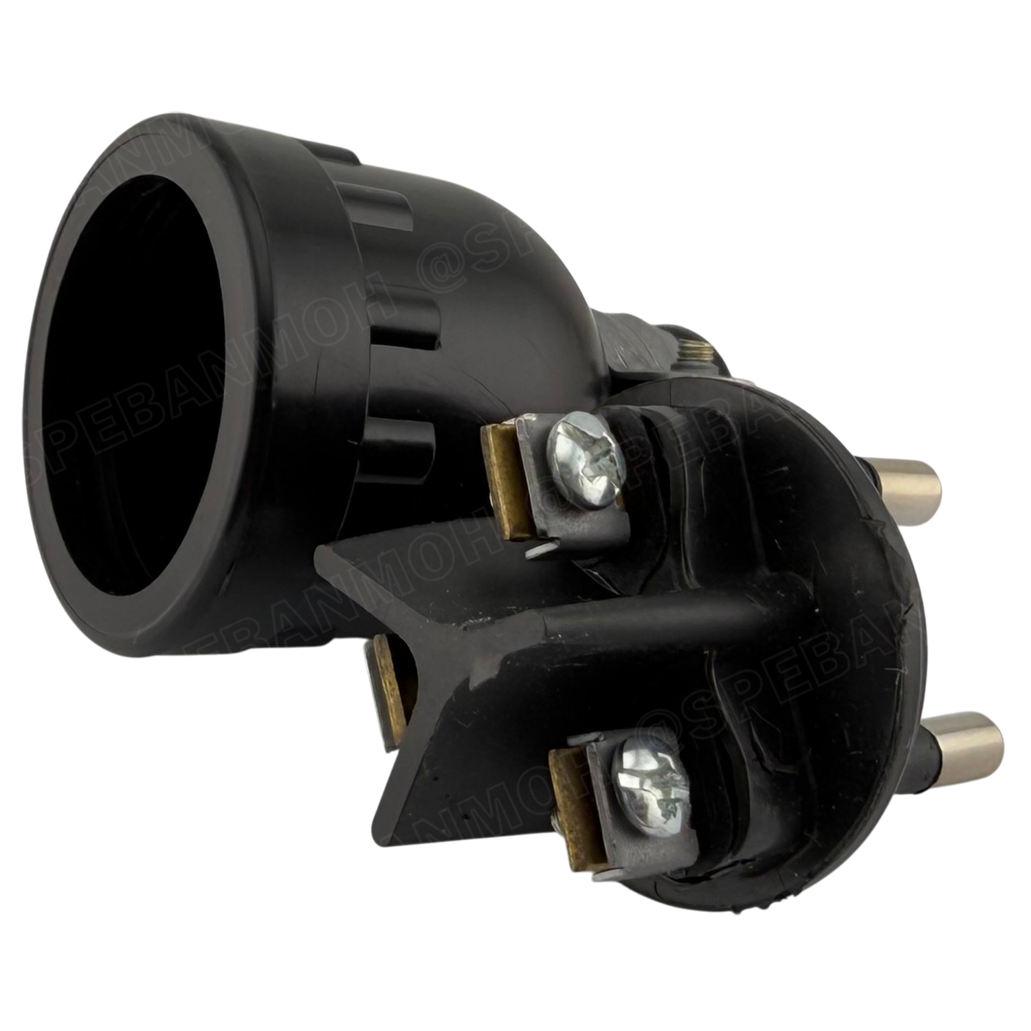 [ 1 ชิ้น ] S-312 ปลั๊กยาง 3 ขากลม มีห่วง SOKAWA สีดำ 16A 250VAC มอก.166-2549 ปลั๊กตัวผู้ มีกราวด์ แบบยาง ปลั๊ก ตัวผู้ หัวปลั๊ก เต้าเสียบ ปลั๊กตัวผู้ โซคาว่า TIS 3500W ขั้วทองเหลือง AC Plug 16แอมป์ สำหรับต่อสายไฟ