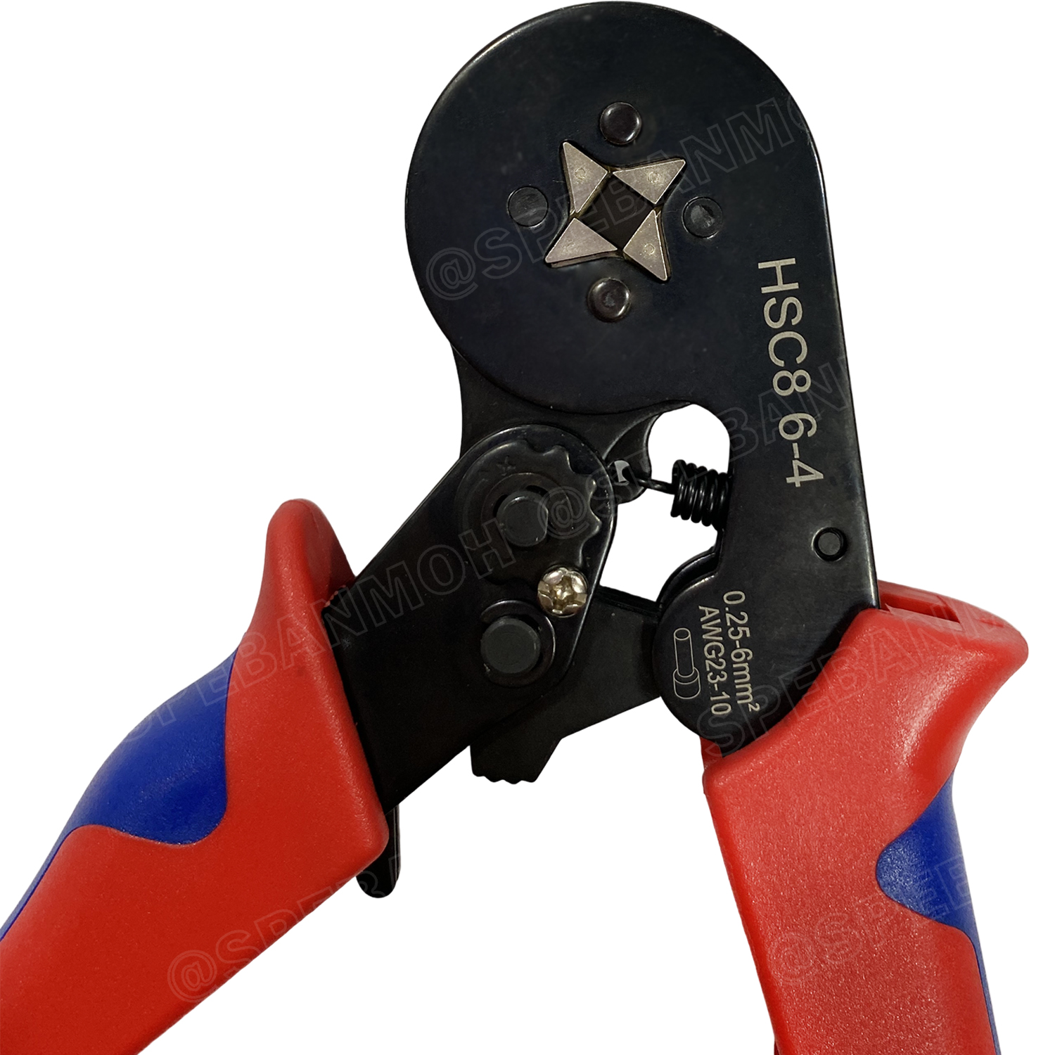 [ 1 ชิ้น ] HSC8-6-4 คีมย้ำหางปลา คอร์ดเอ็น รุ่นหนา หางปลาเข็ม 0.25-6 mm² Crimping Terminal For Coed End คีมย้ำสลิปเข้าปลายสาย ย้ำสายไฟ Wire ferrules End sleeves 23-10AWG คีมอเนกประสงค์ ด้ามจับ แบบ 4 เหลี่ยม CRIMPING TOOLS 0.5 1.5 2.5 4.0 6.0 mm