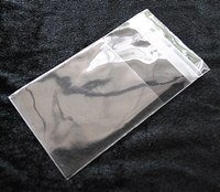 ถุงแก้วใสโอพีพี มีแถบกาว