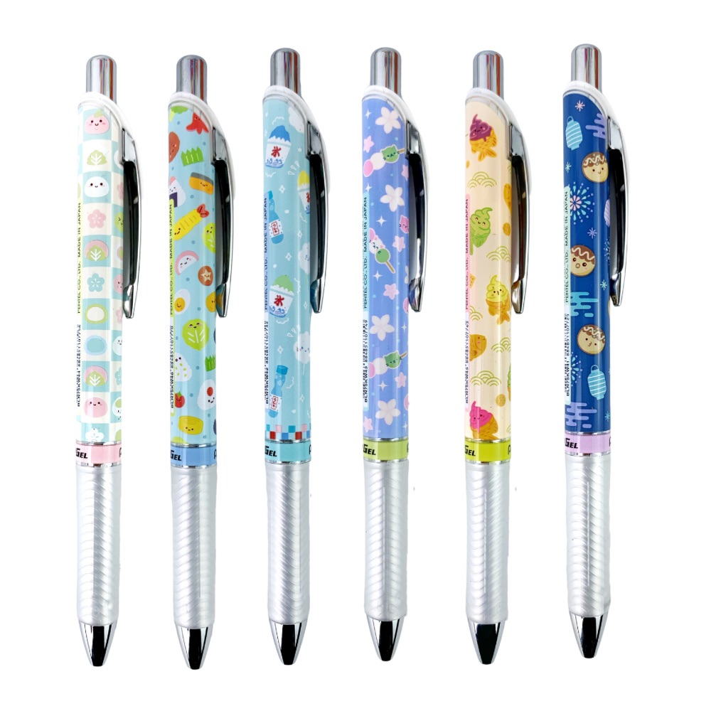 ปากกาเจล เพนเทล Pentel Energel KAWAII JAPANESE SNACKS Collection ลายขนมน่ารัก หัว 0.5 หมึกสีน้ำเงิน